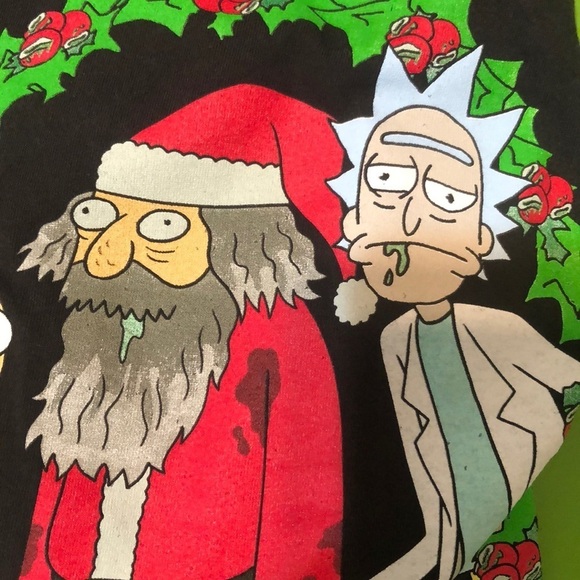 Rick and Morty Happy Human Holiday T-shirt - Picture 5 of 6